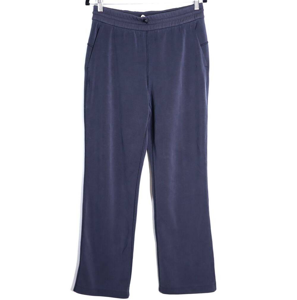 LULULEMON High Rise Softstreme Pant Black Modal Wide Leg Athleisure Women's 8
